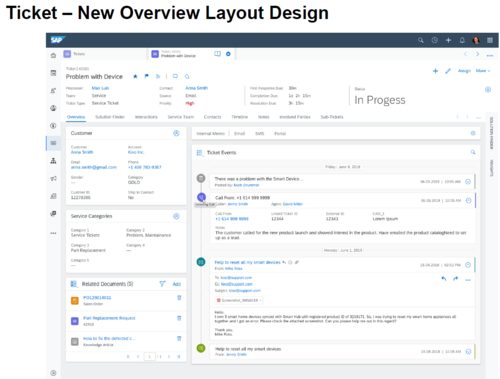 Ticket – New Overview Layout Design
