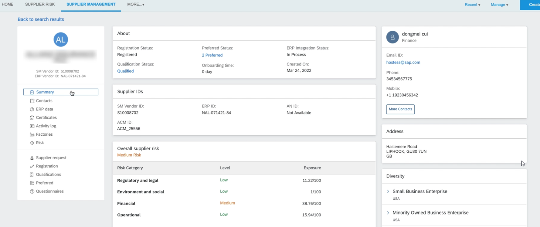 SAP Ariba – Supplier management img 1 SAP Ariba – Supplier management img 1
