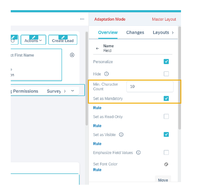 Extensibility – Min. Character Count setting for mandatory fields - Platform and Integration img 1 Extensibility – Min. Character Count setting for mandatory fields - Platform and Integration img 1