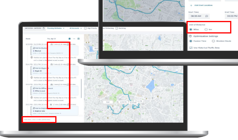 Dynamic Visit Planning (add-on) - Distance Shown - Sales img 4 Dynamic Visit Planning (add-on) - Distance Shown - Sales img 4