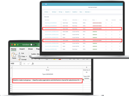 Dynamic Visit Planning -  Error handling
